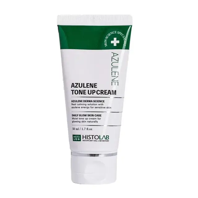 Купити - HISTOLAB Azulene Tone Up Cream SPF 50 — Заспокійливий тонувальний крем з азуленом SPF 50, 50 мл